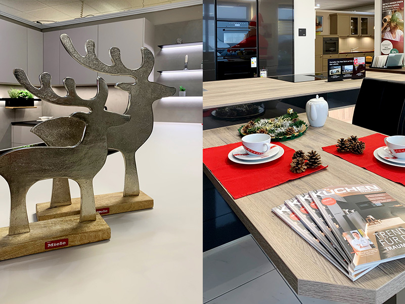 Schöne Weihnachtszeit Weihnachtliche Dekoration im GEKA Küchenstudio